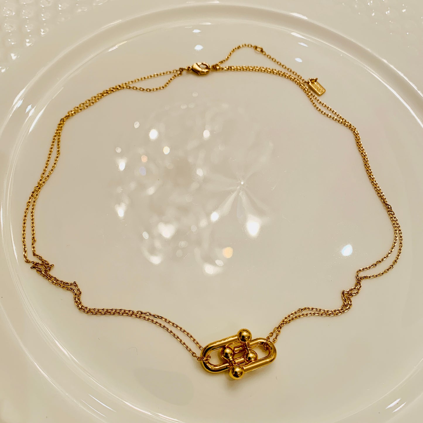 Locked in Love Gold Plated Necklace