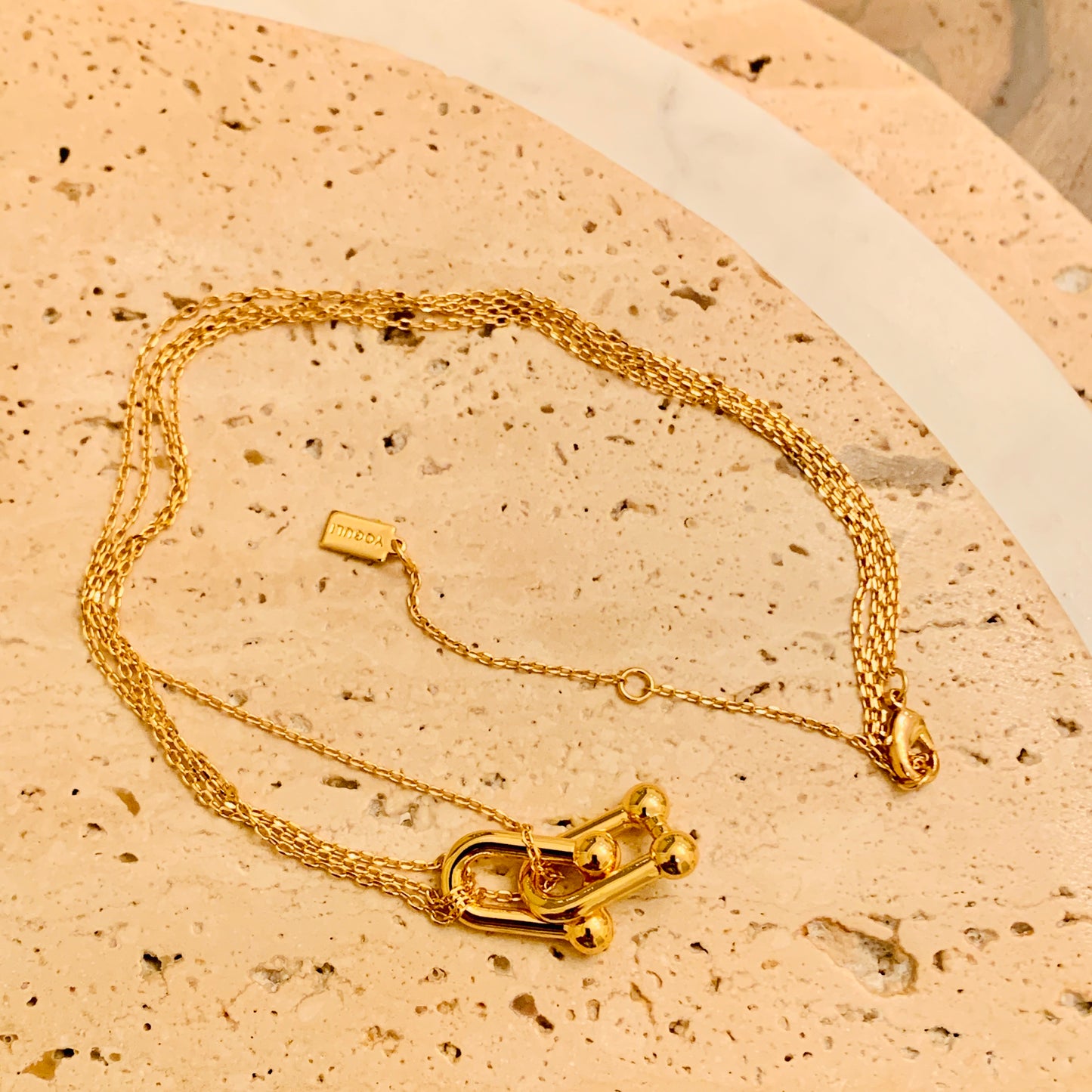 Locked in Love Gold Plated Necklace