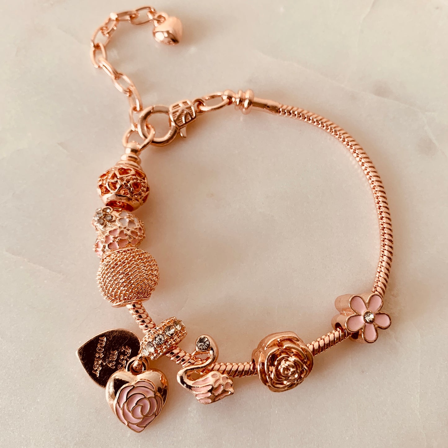 First My Mother Roses Flower Bracelet Gift for Mom